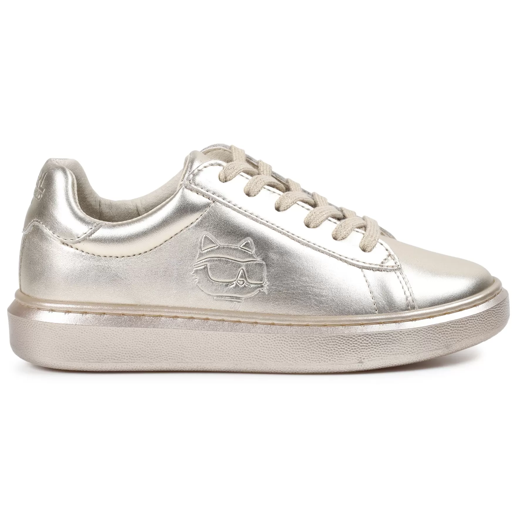 Meisje KARL LAGERFELD KIDS Leren Sneakers Met Veters