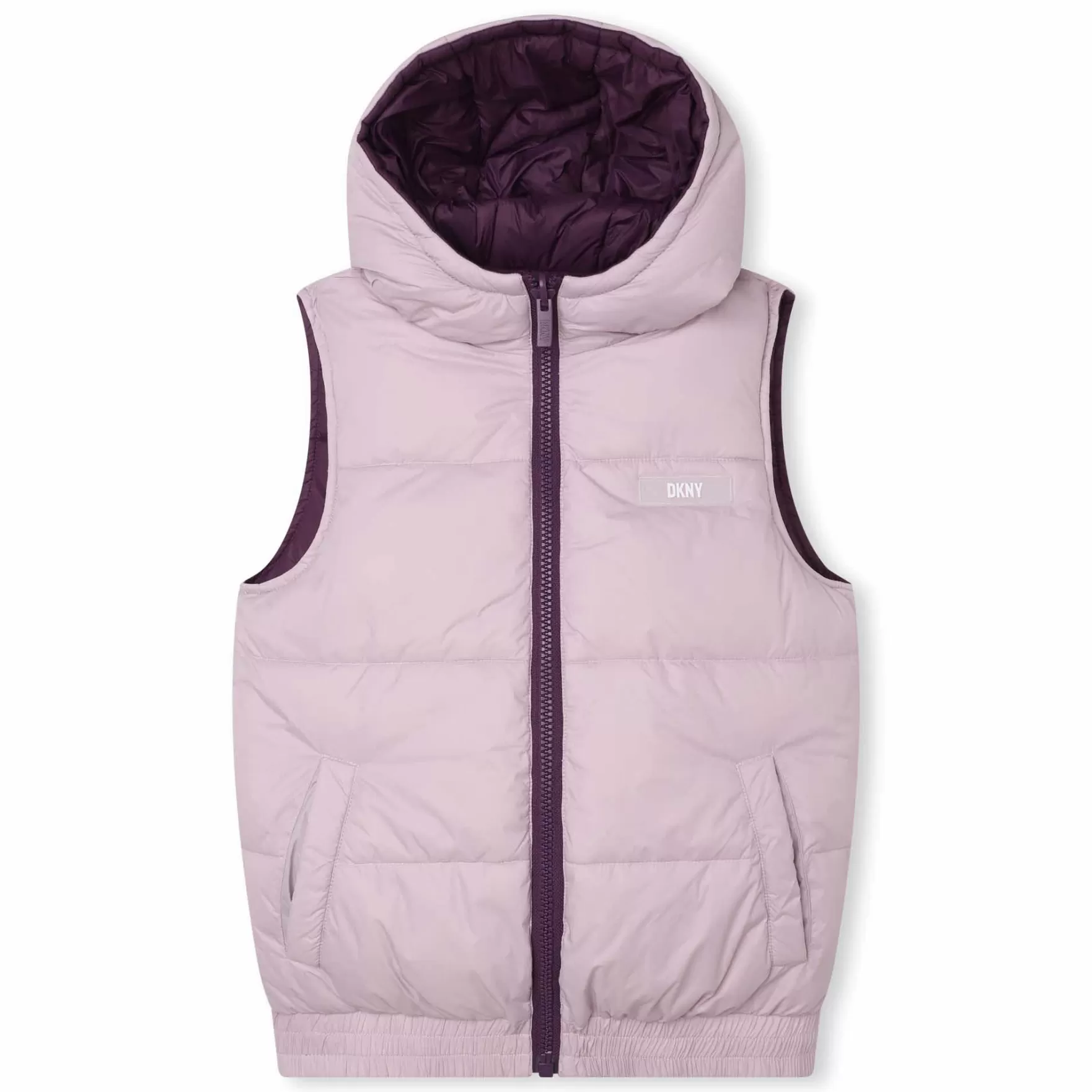 Meisje DKNY Mouwloze Anorak Met Capuchon