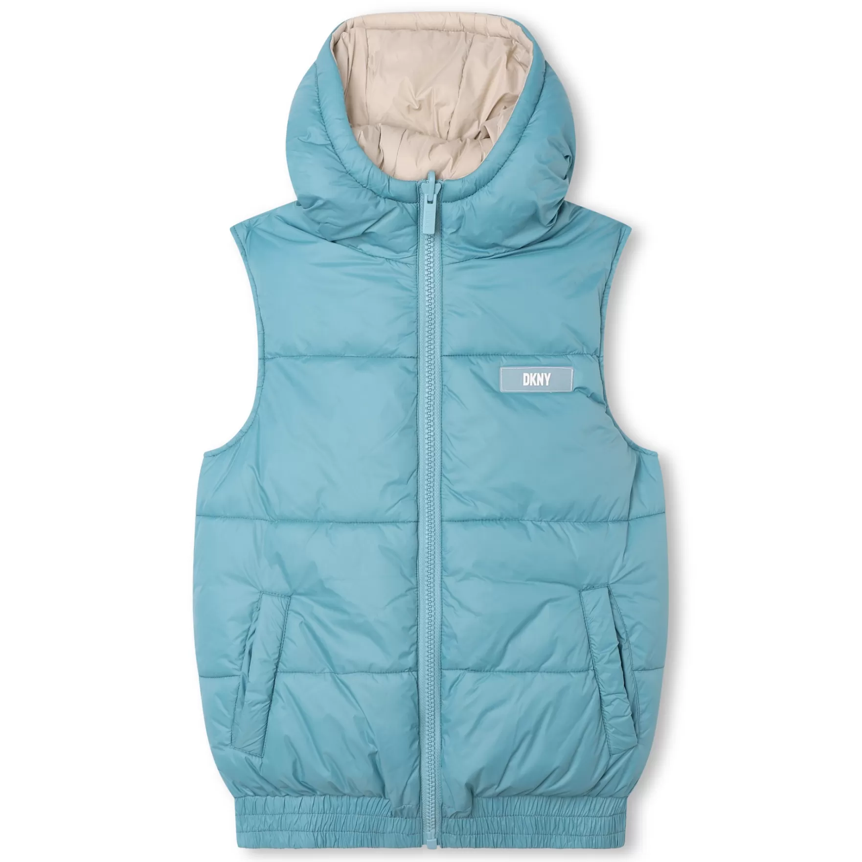 Jongen DKNY Mouwloze Anorak Met Capuchon