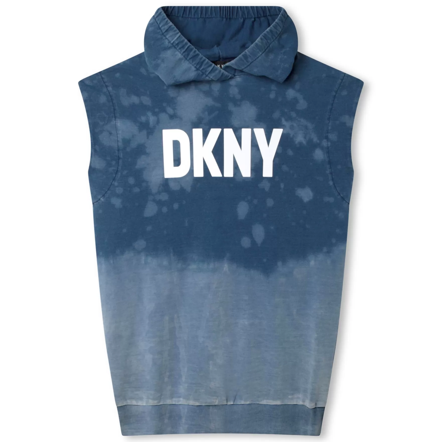 Meisje DKNY Mouwloze Jurk Met Capuchon