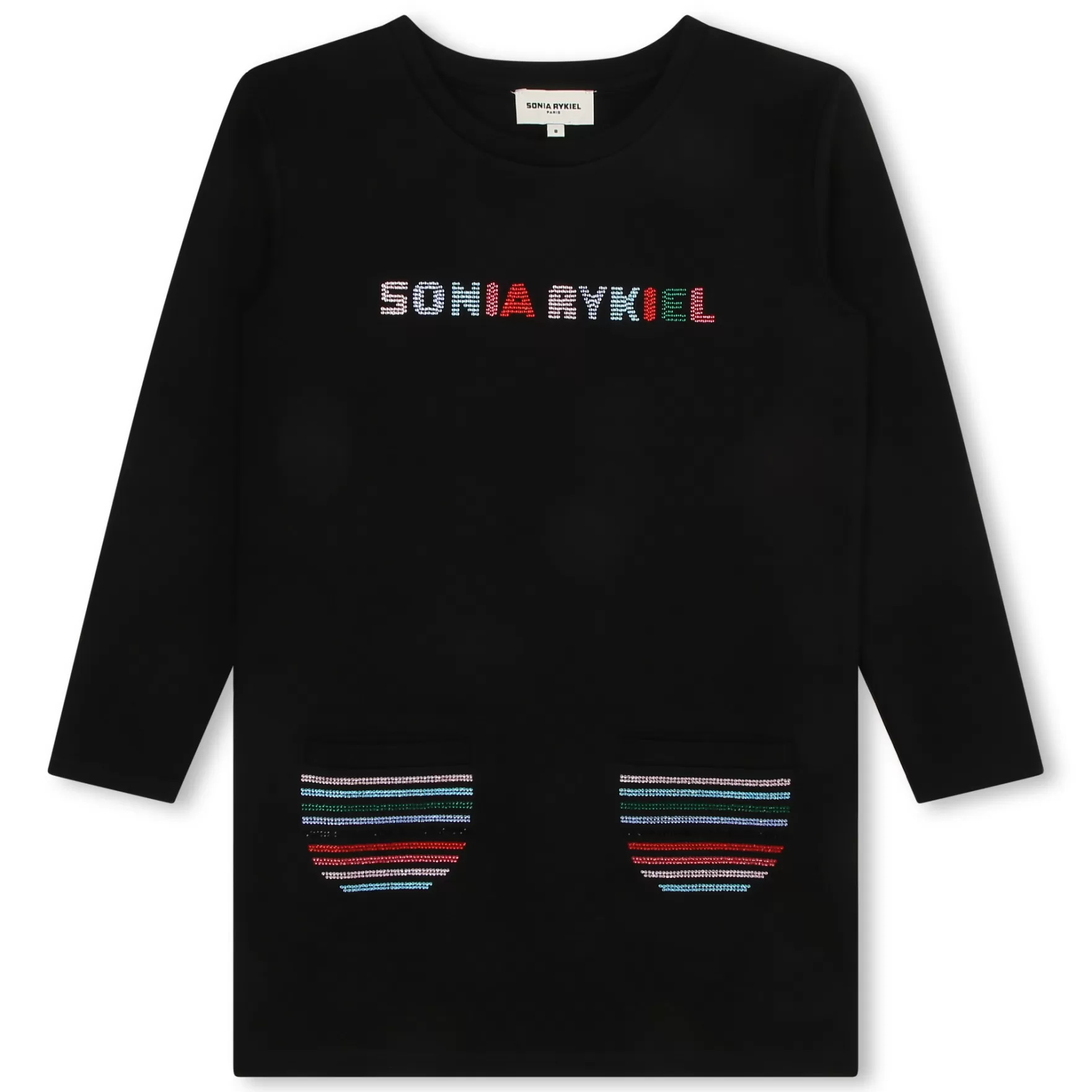 Meisje SONIA RYKIEL Prachtige Jurk Met Strass