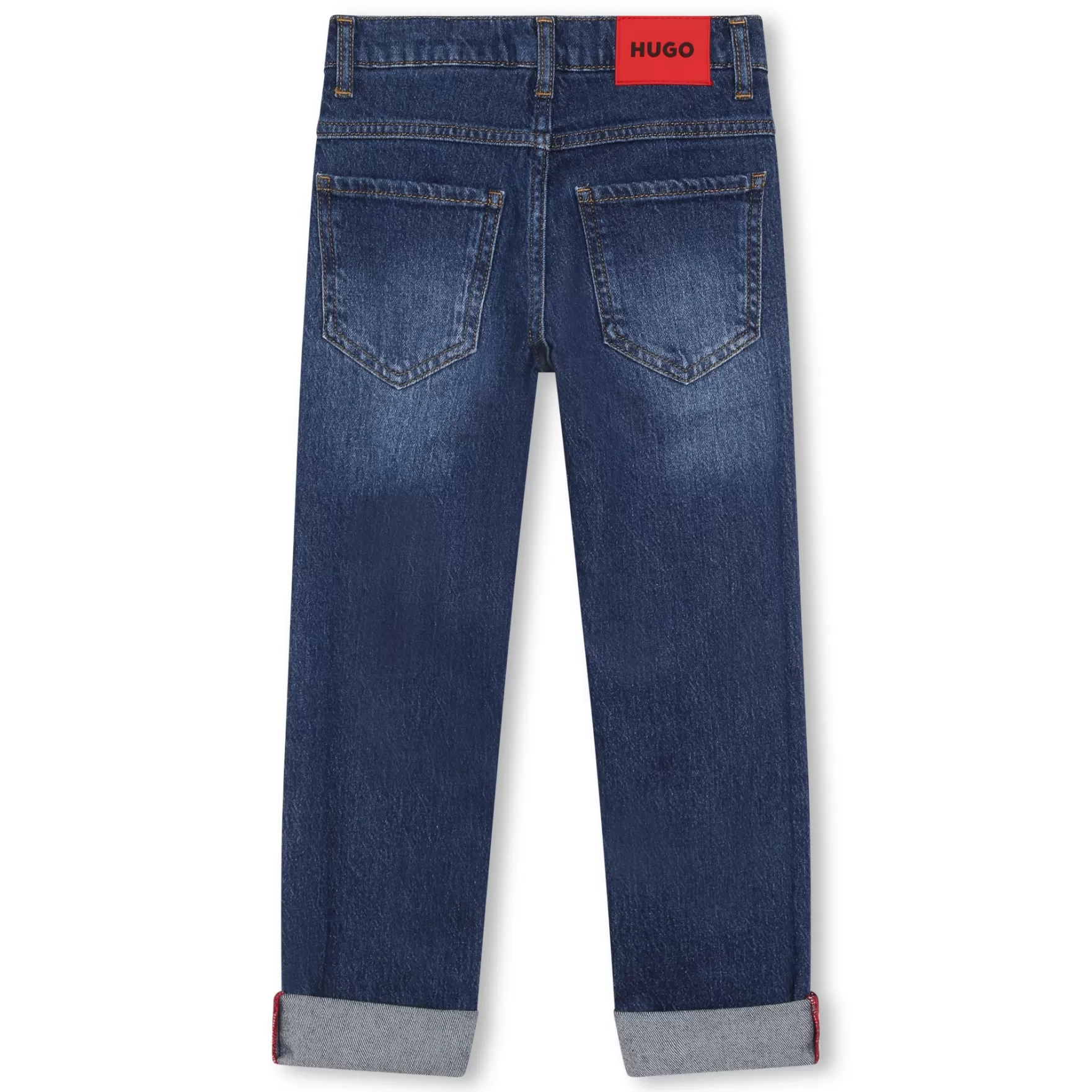 Jongen HUGO Rechte 5-Pocket-Jeans