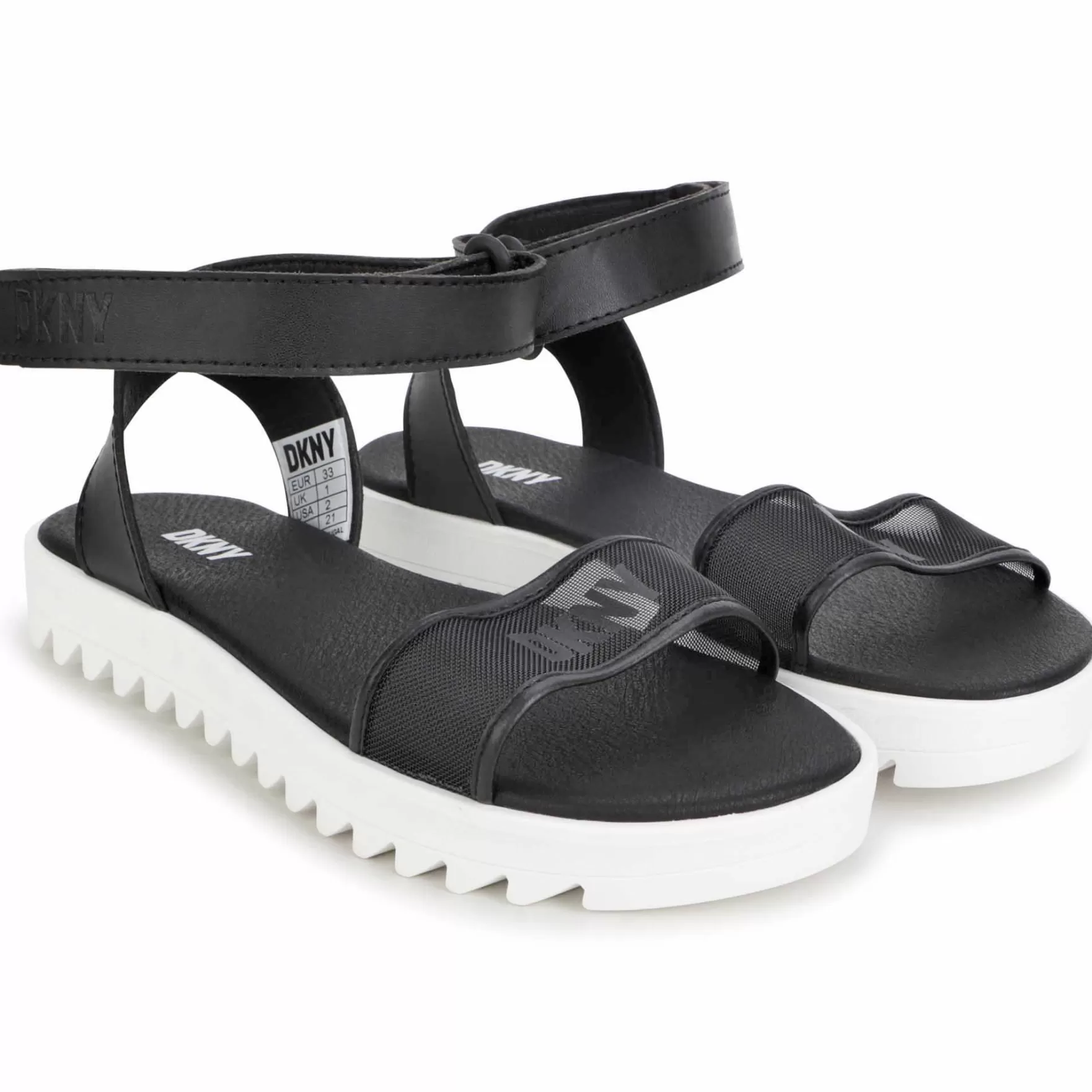 Meisje DKNY Sandalen, Mesh Met Klittenband