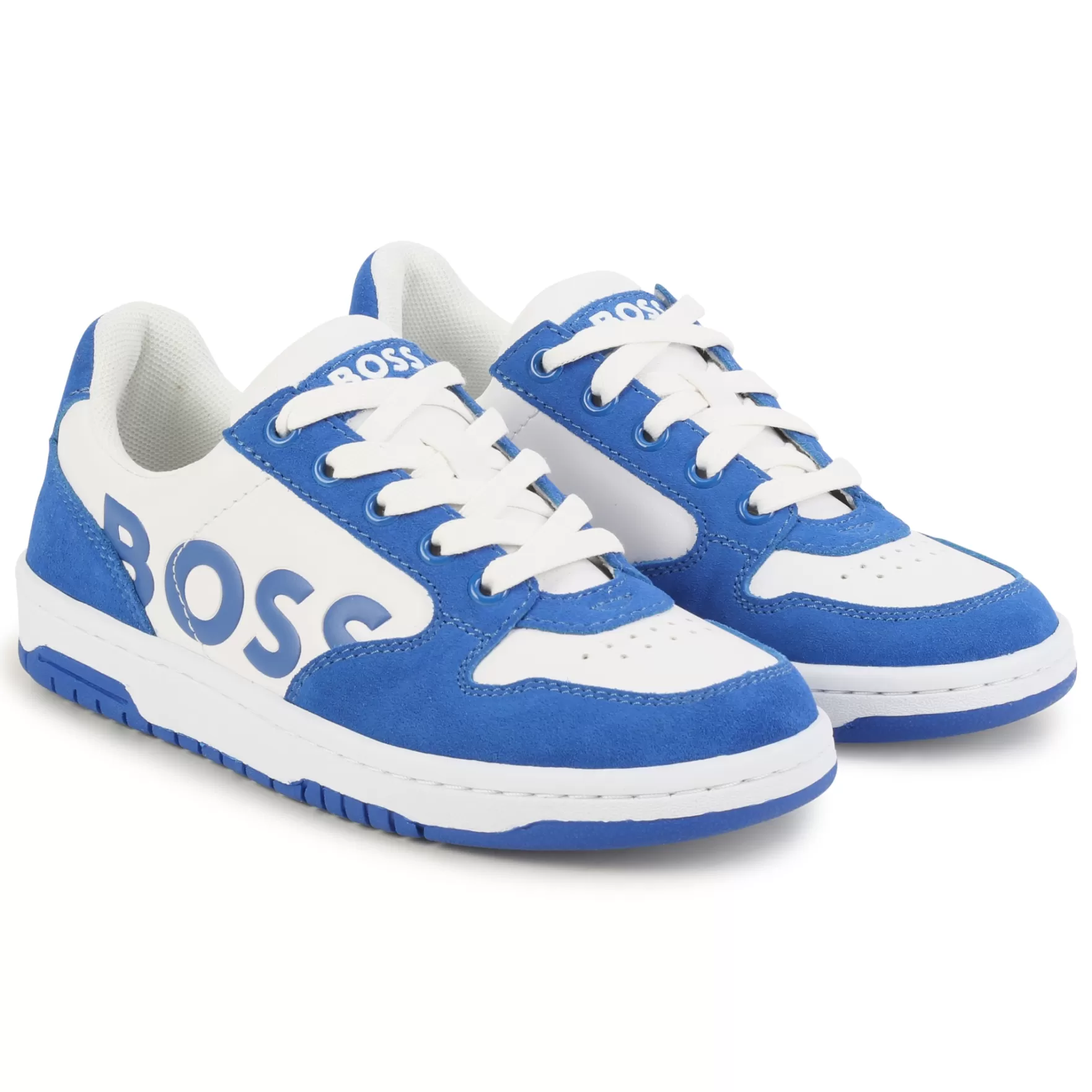 Jongen BOSS Sneakers Met Veters En Logo