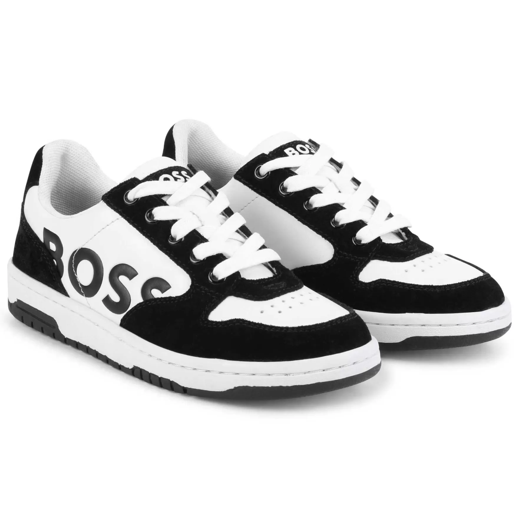 Jongen BOSS Sneakers Met Veters En Logo