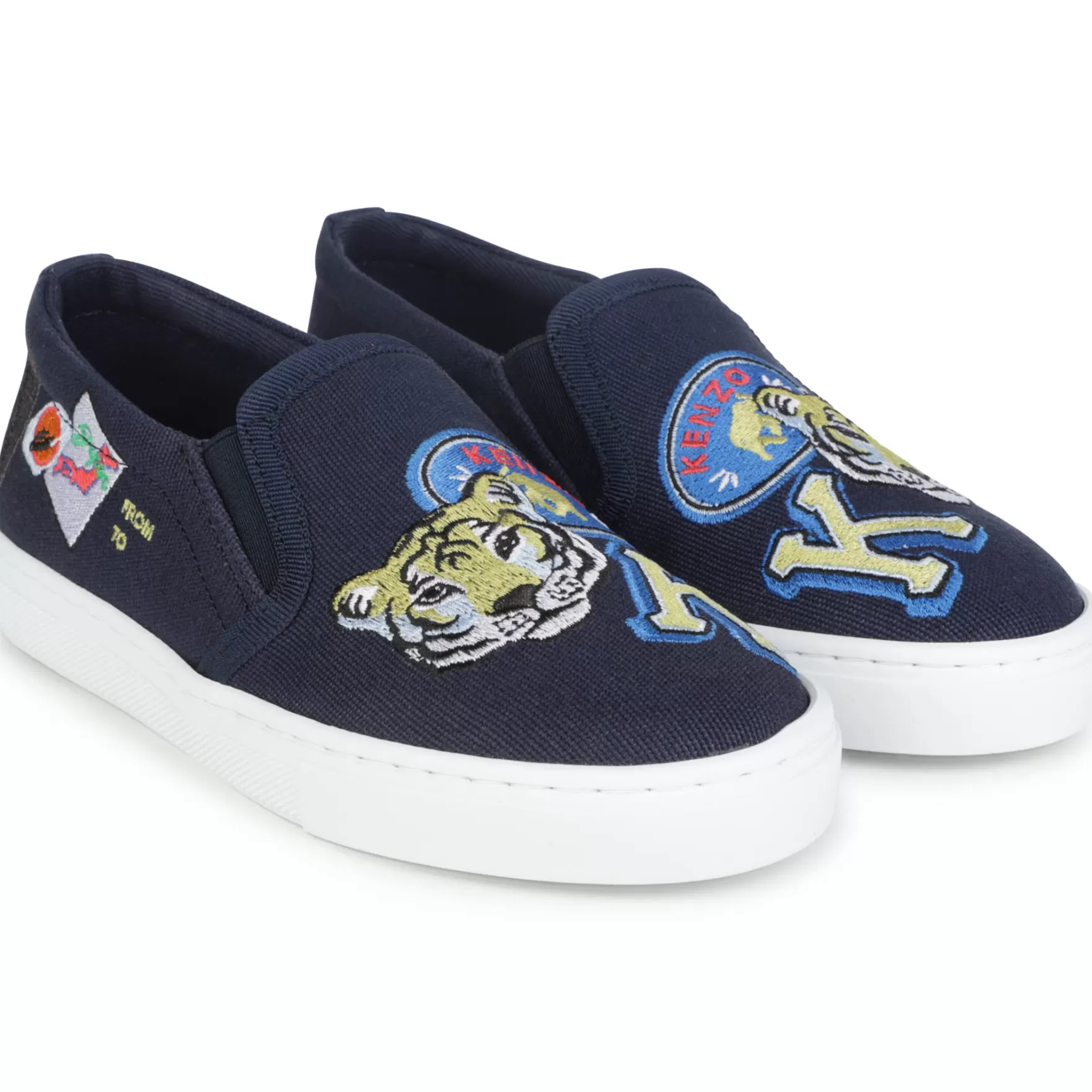 Jongen KENZO KIDS Stoffen Sneakers Met Elastiek