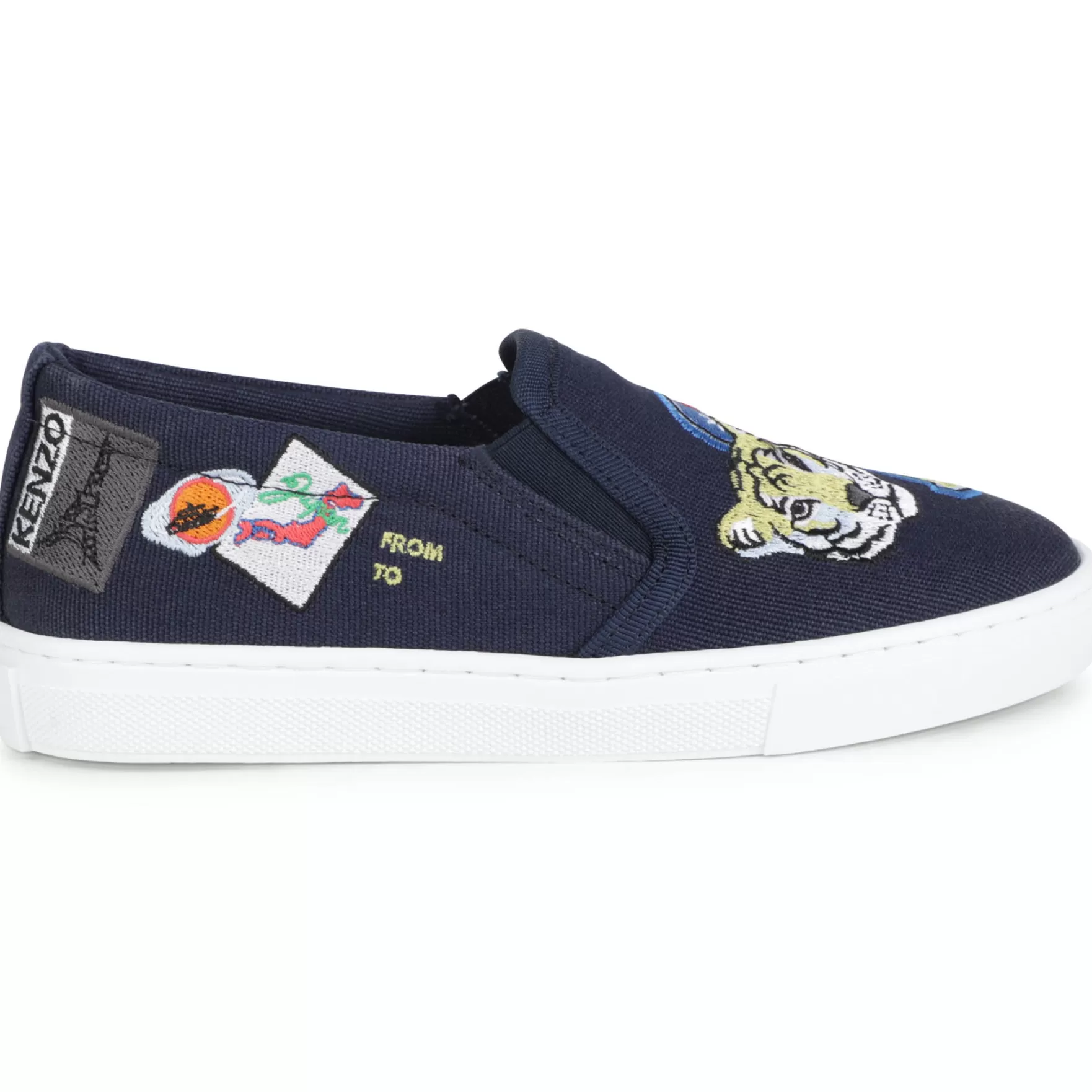 Jongen KENZO KIDS Stoffen Sneakers Met Elastiek