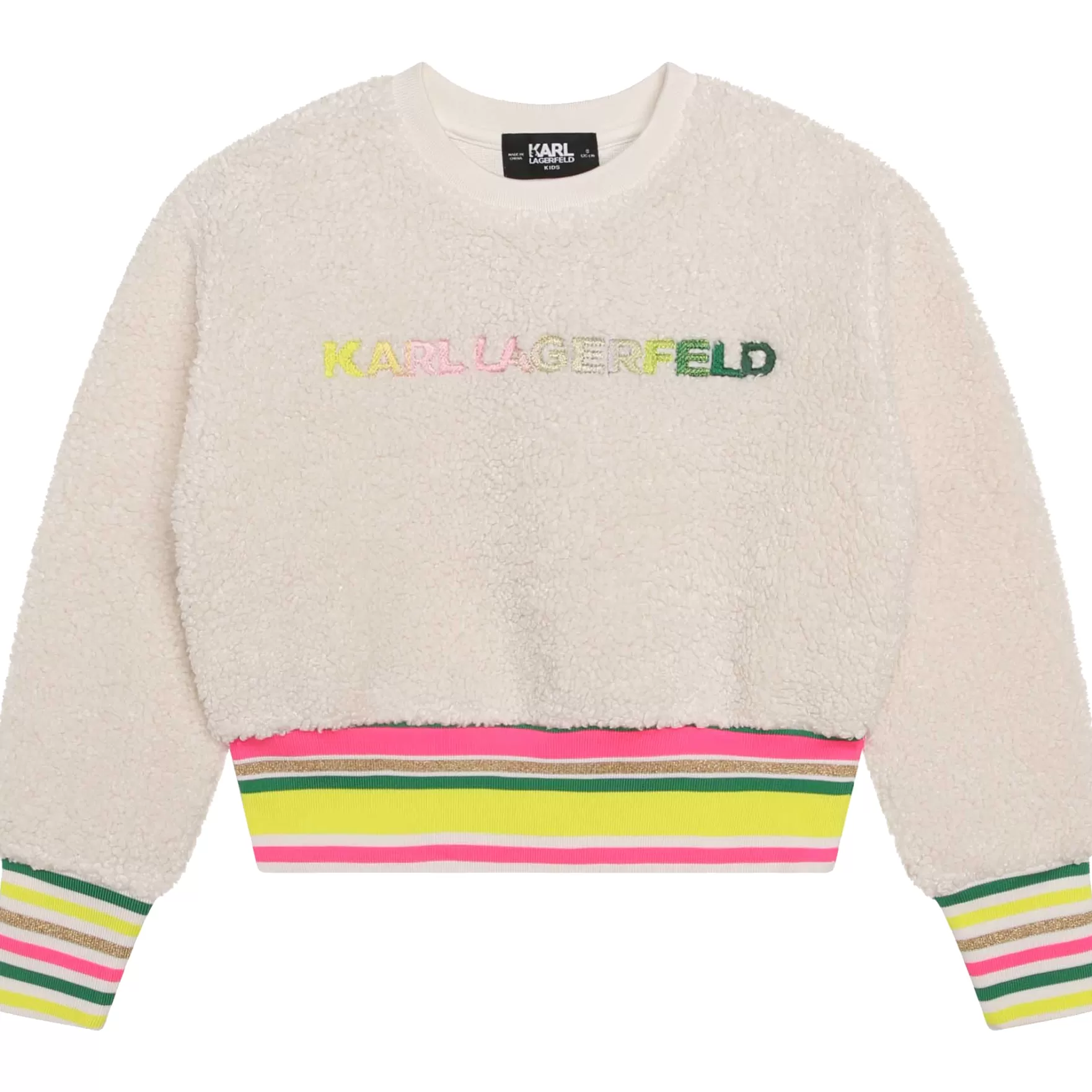 Meisje KARL LAGERFELD KIDS Sweater Van Teddy Fleece