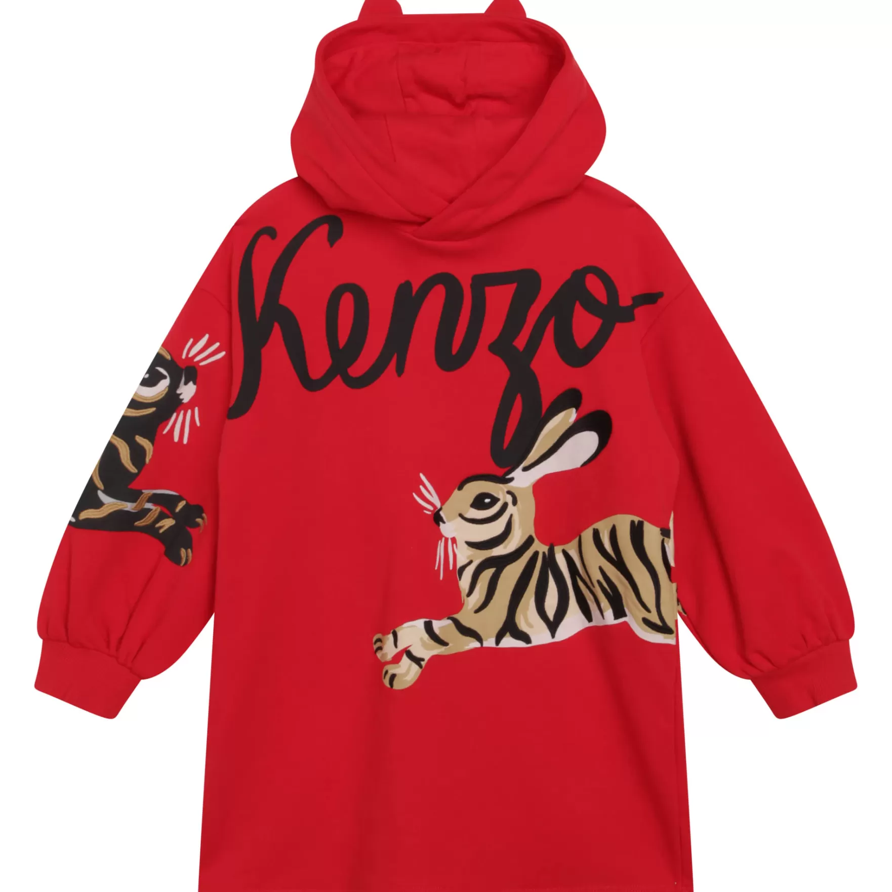 Meisje KENZO KIDS Sweaterjurk Met Capuchon