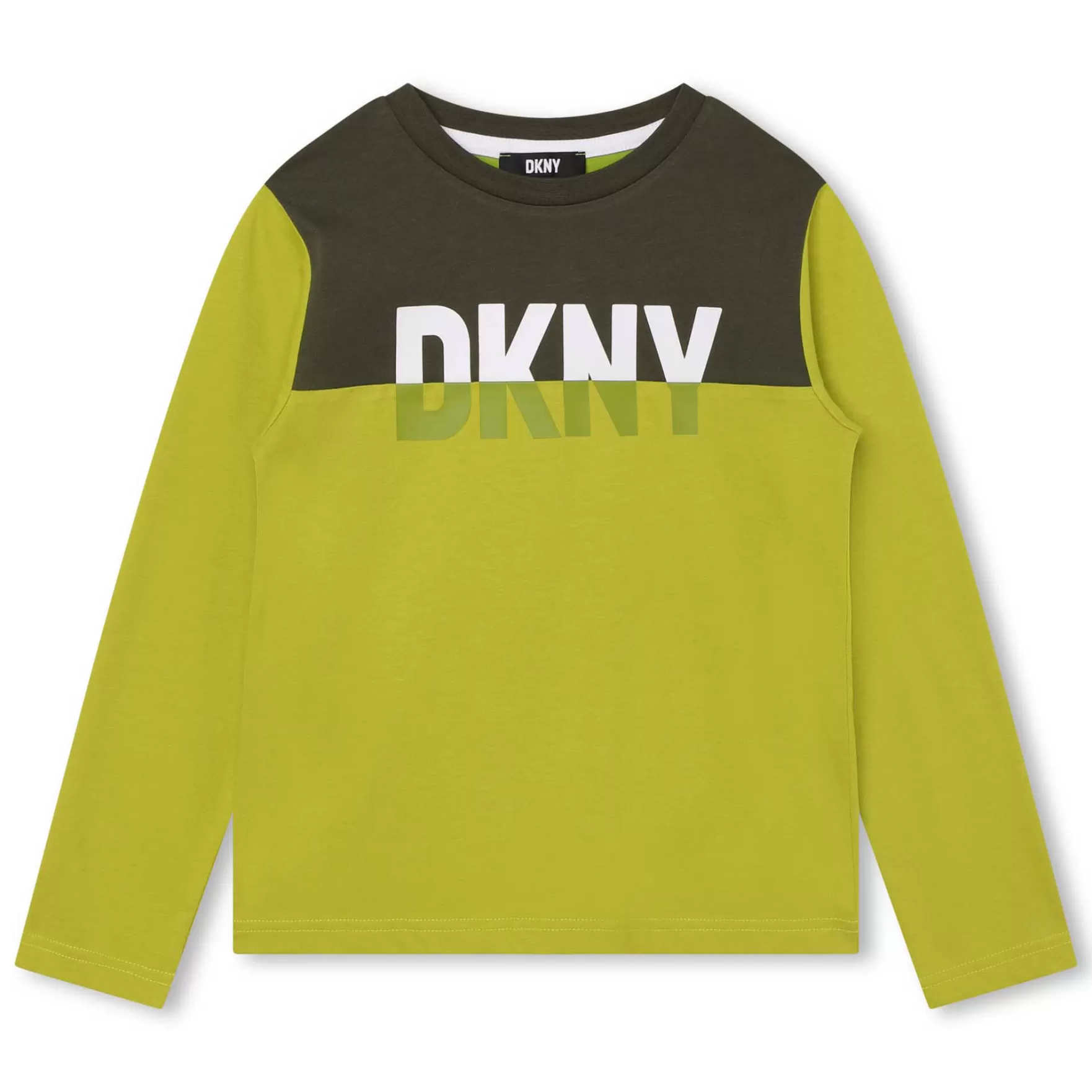 Jongen DKNY T-Shirt Met Deelnaad En Logo