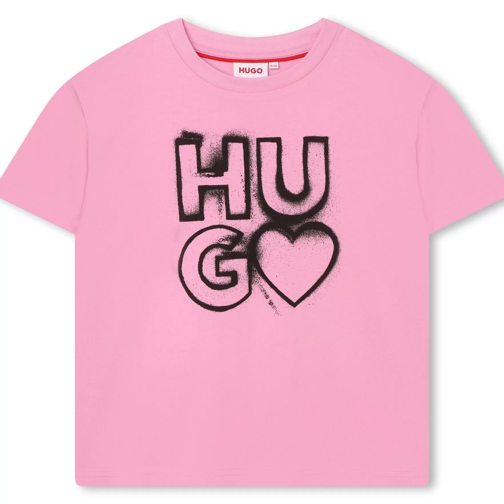 Meisje HUGO T-Shirt Met Hartjes-Print