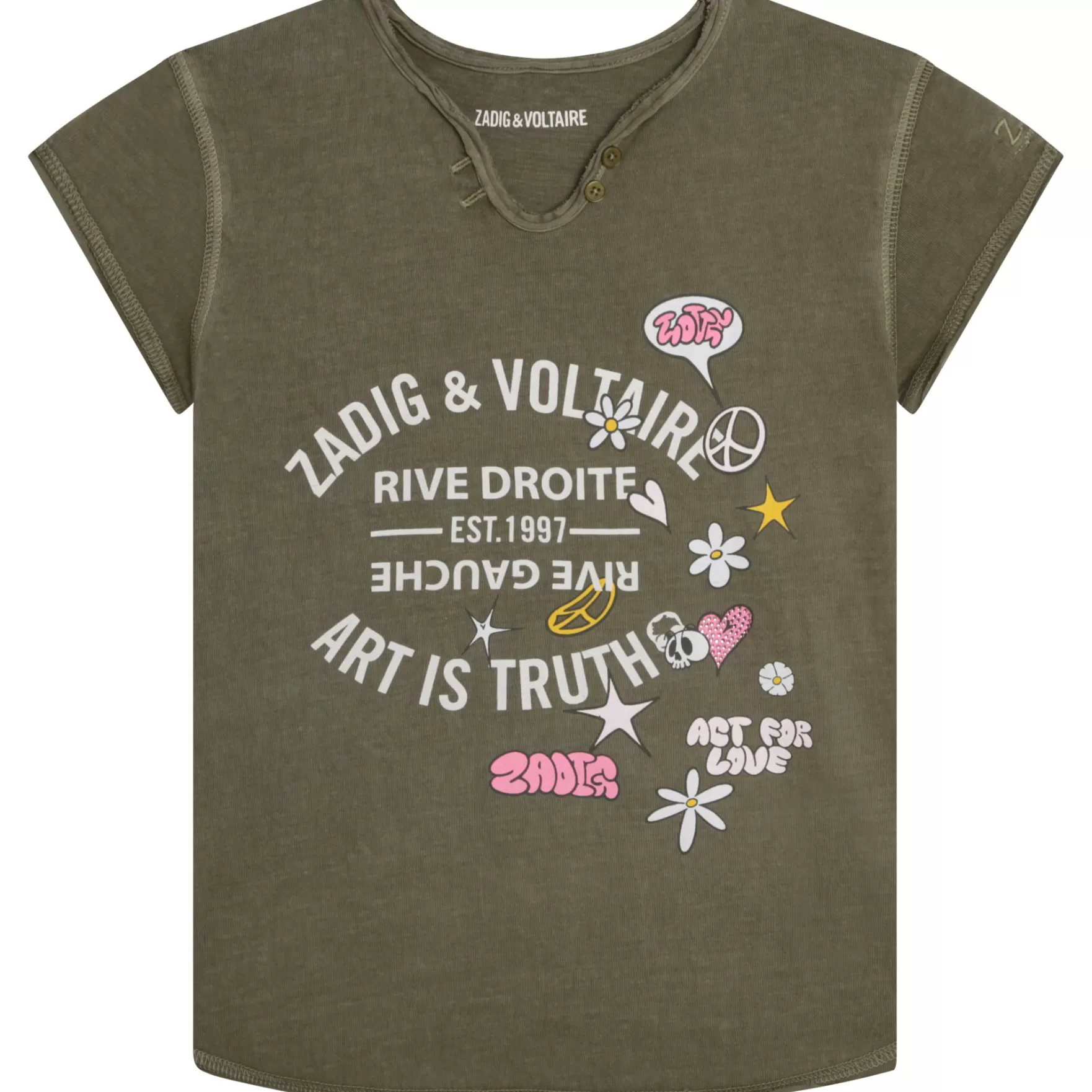 Meisje ZADIG & VOLTAIRE T-Shirt Met Korte Mouwen