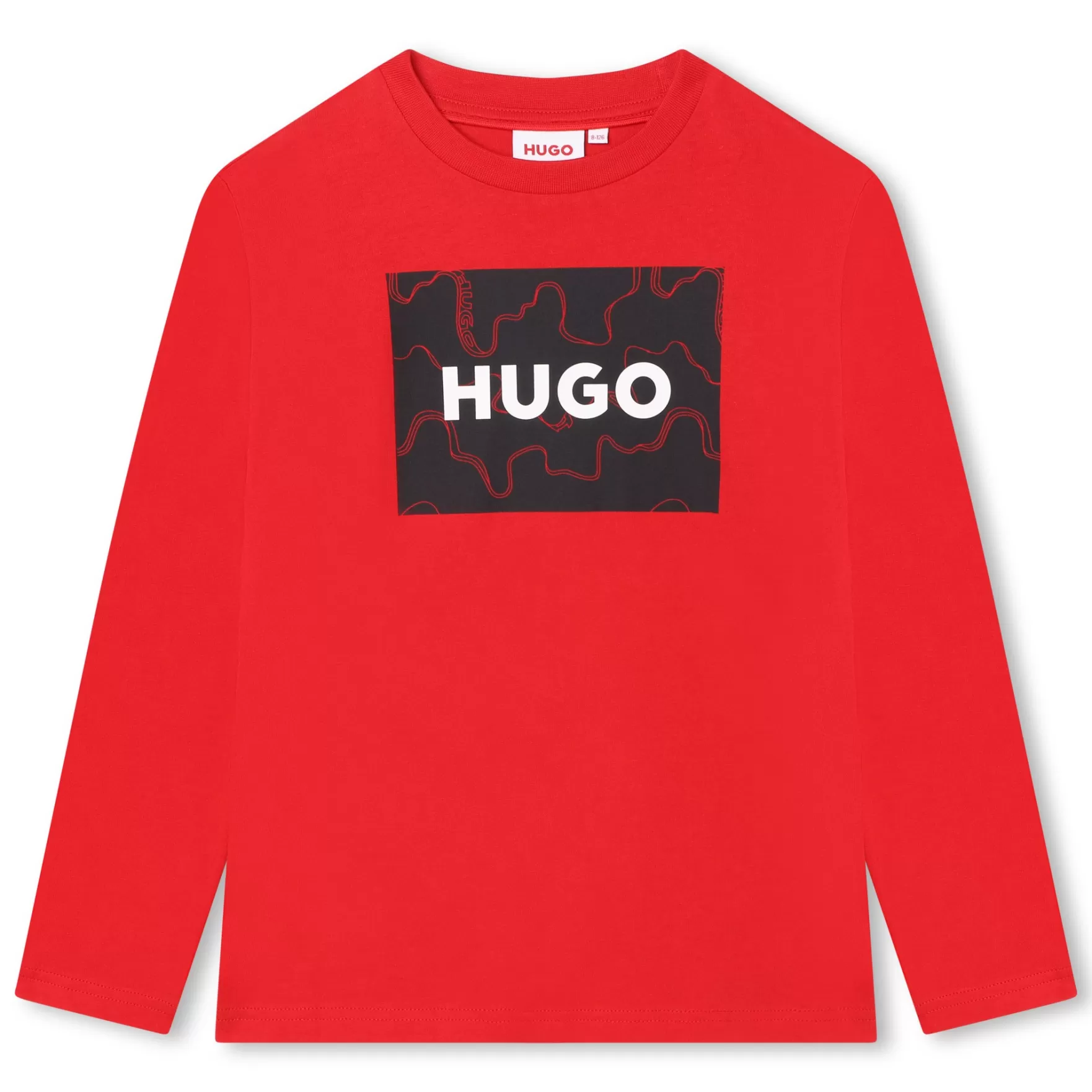 Jongen HUGO T-Shirt Met Omkaderd Logo