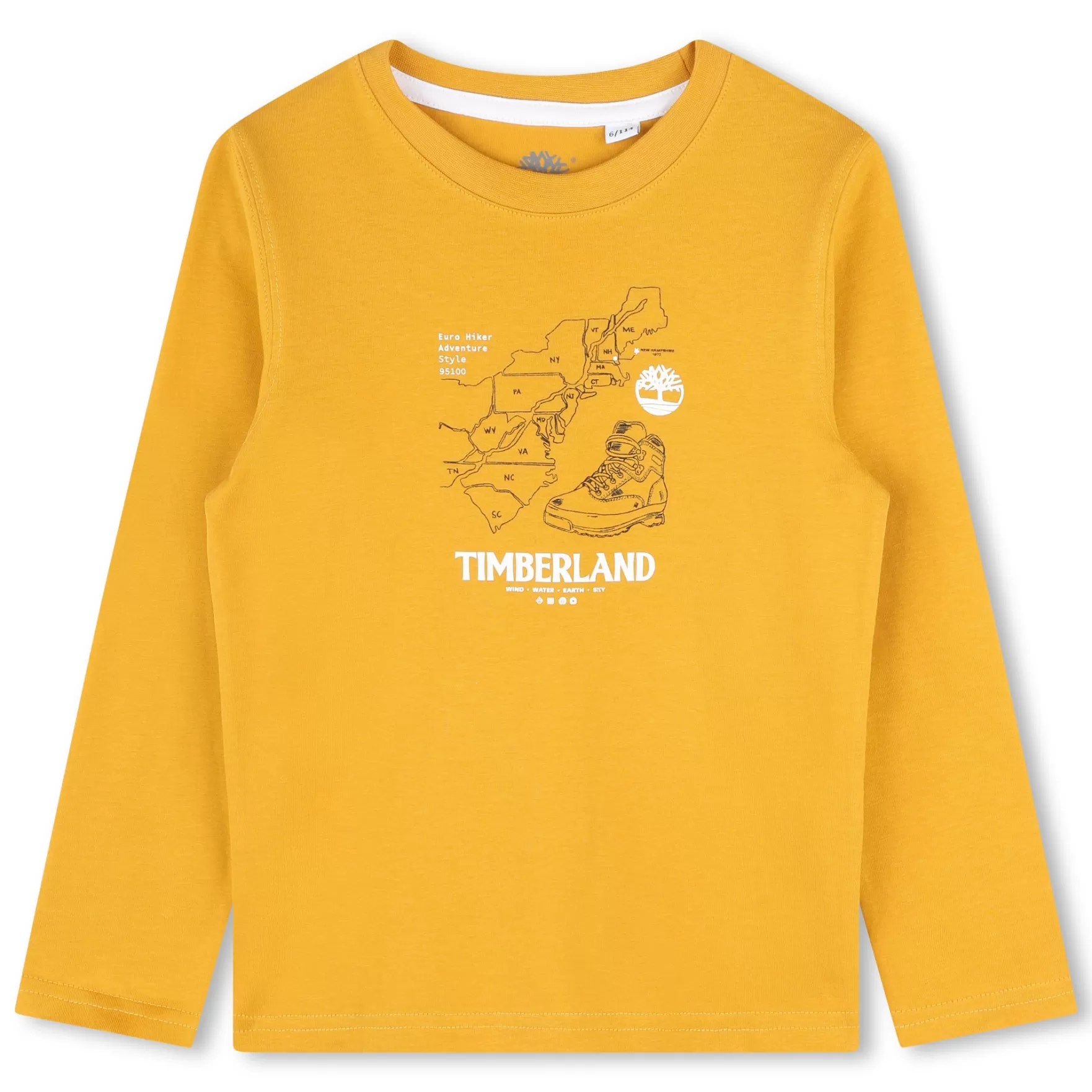 Jongen TIMBERLAND T-Shirt Met Yellow Boot-Print