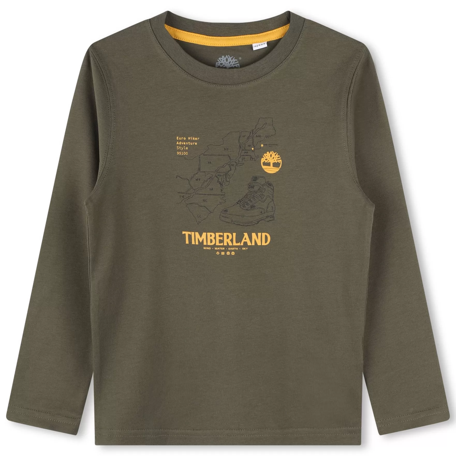 Jongen TIMBERLAND T-Shirt Met Yellow Boot-Print