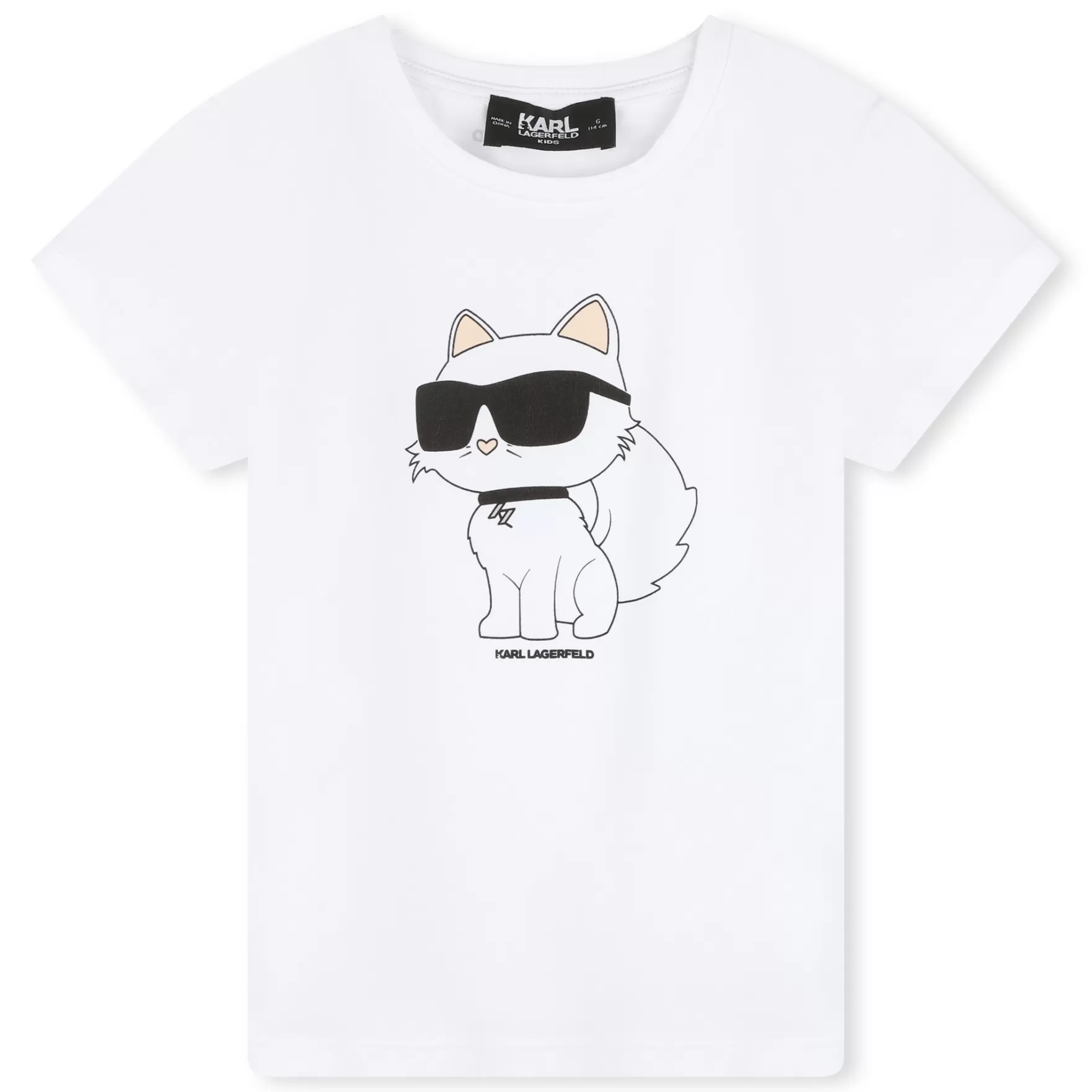 Meisje KARL LAGERFELD KIDS T-Shirt Van Katoen En Modal