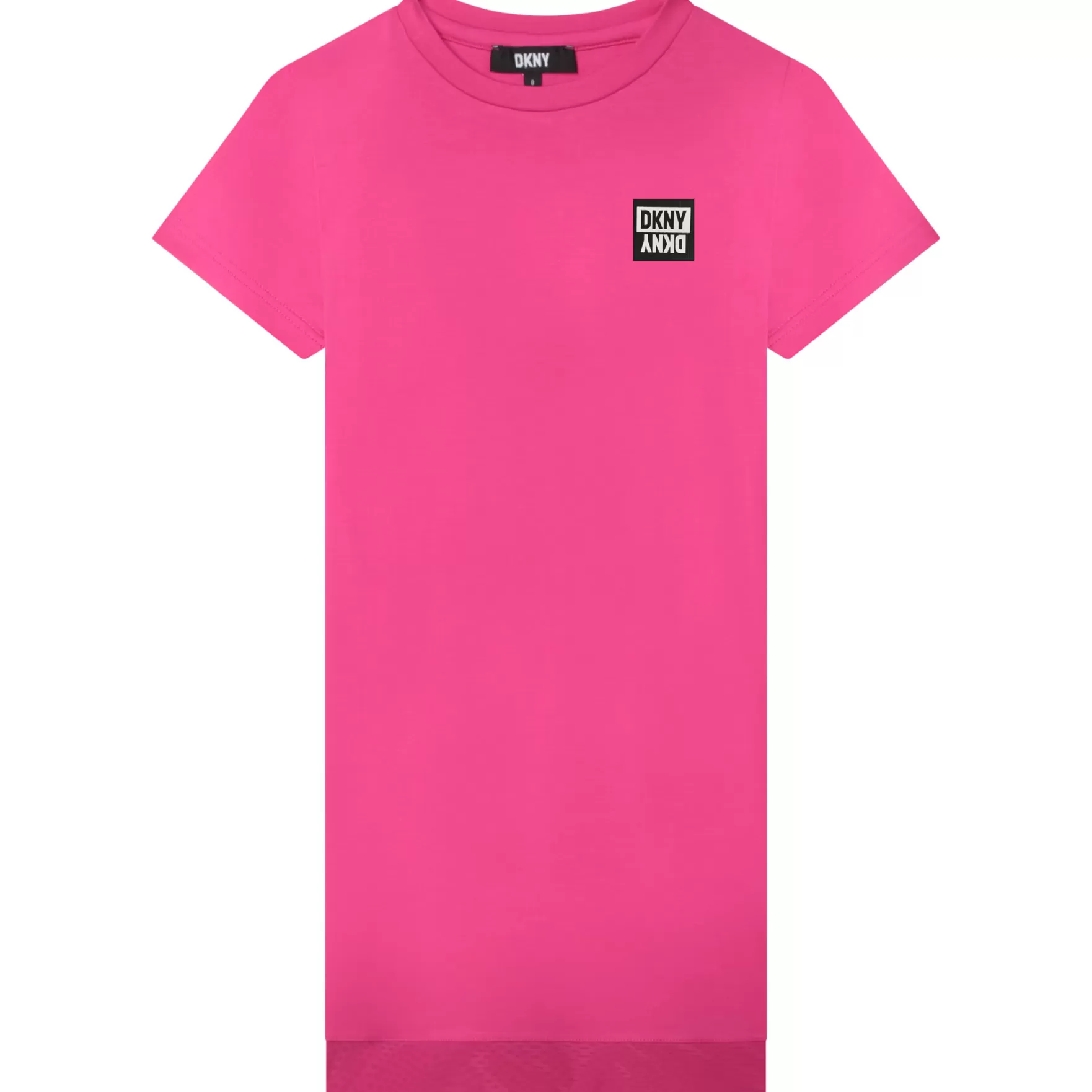 Meisje DKNY T-Shirtjurk In Twee Materialen