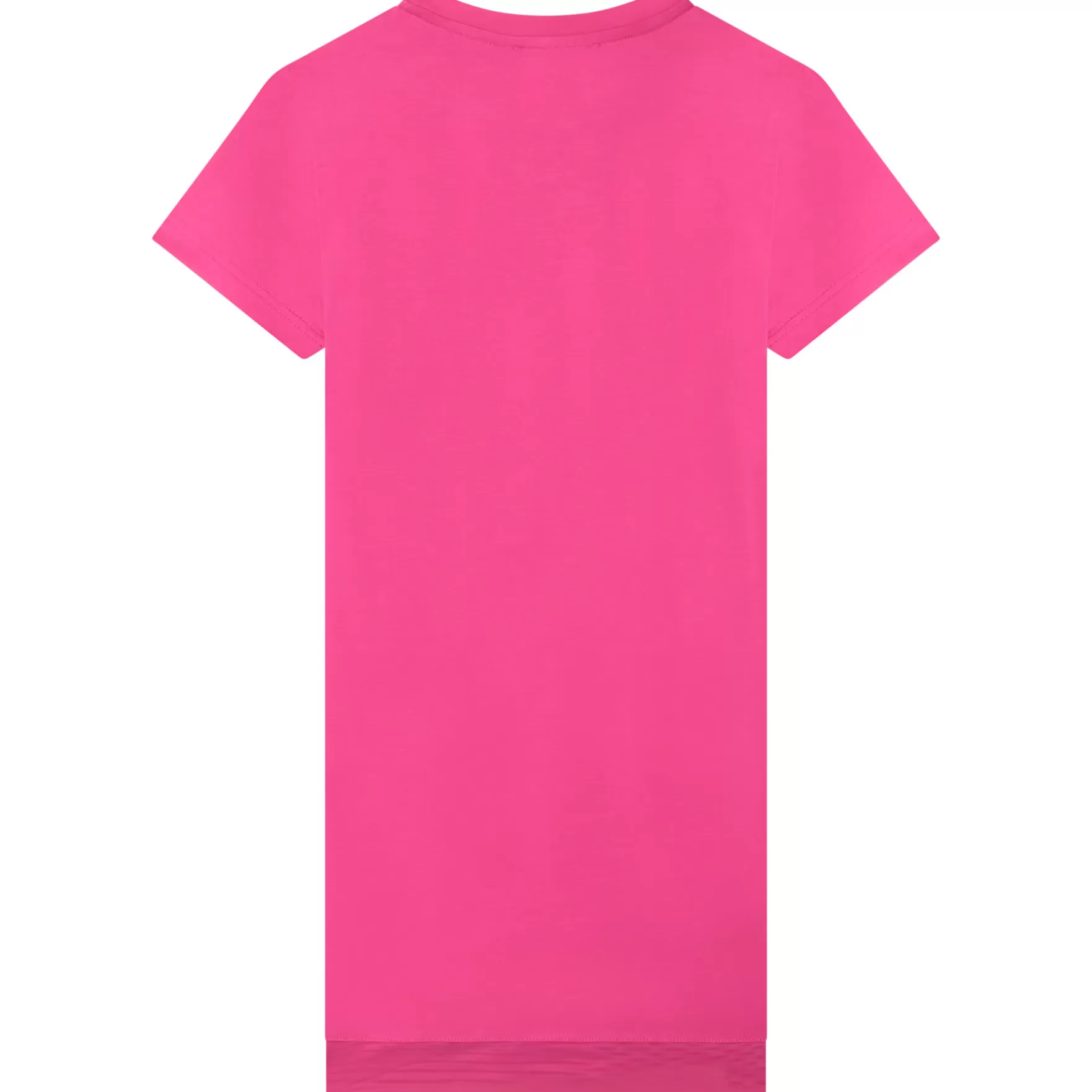 Meisje DKNY T-Shirtjurk In Twee Materialen