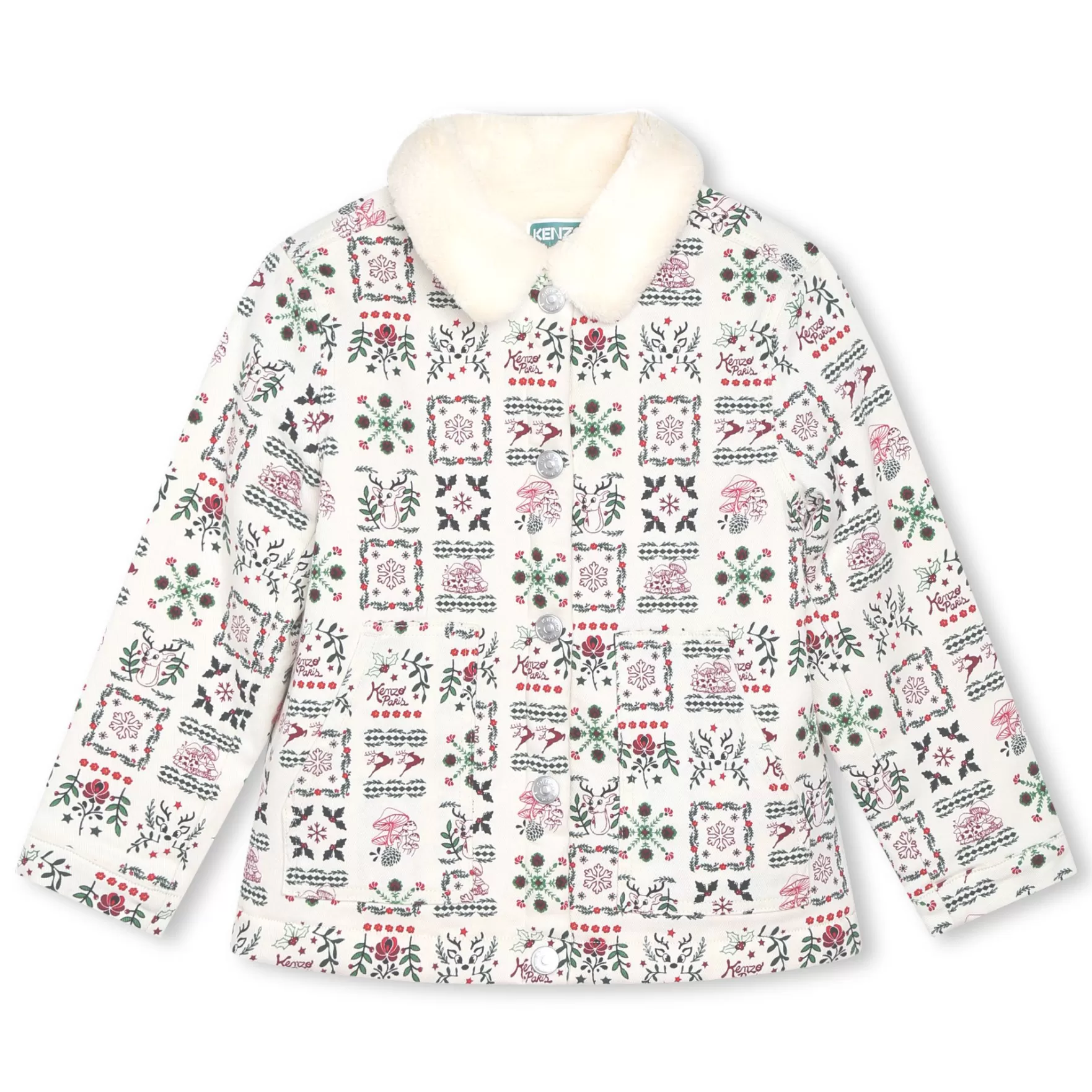 Meisje KENZO KIDS Vest Met Donzige Kraag