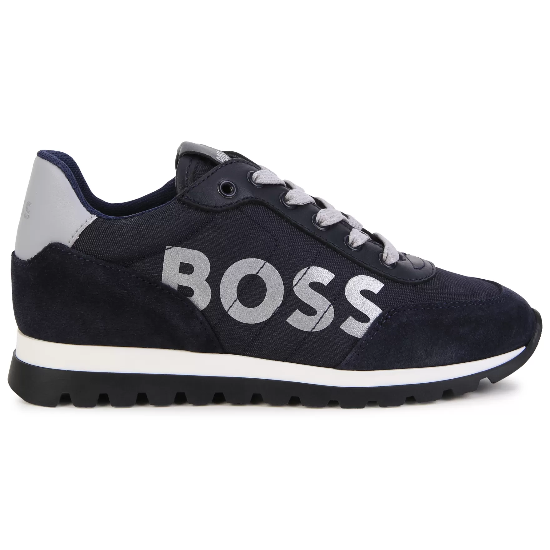 Jongen BOSS Vetersneakers Met Leer